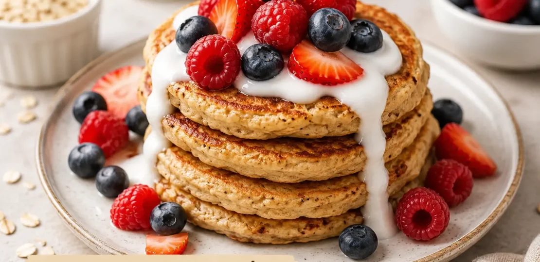 tortitas-avena-proteina-frutos-rojos